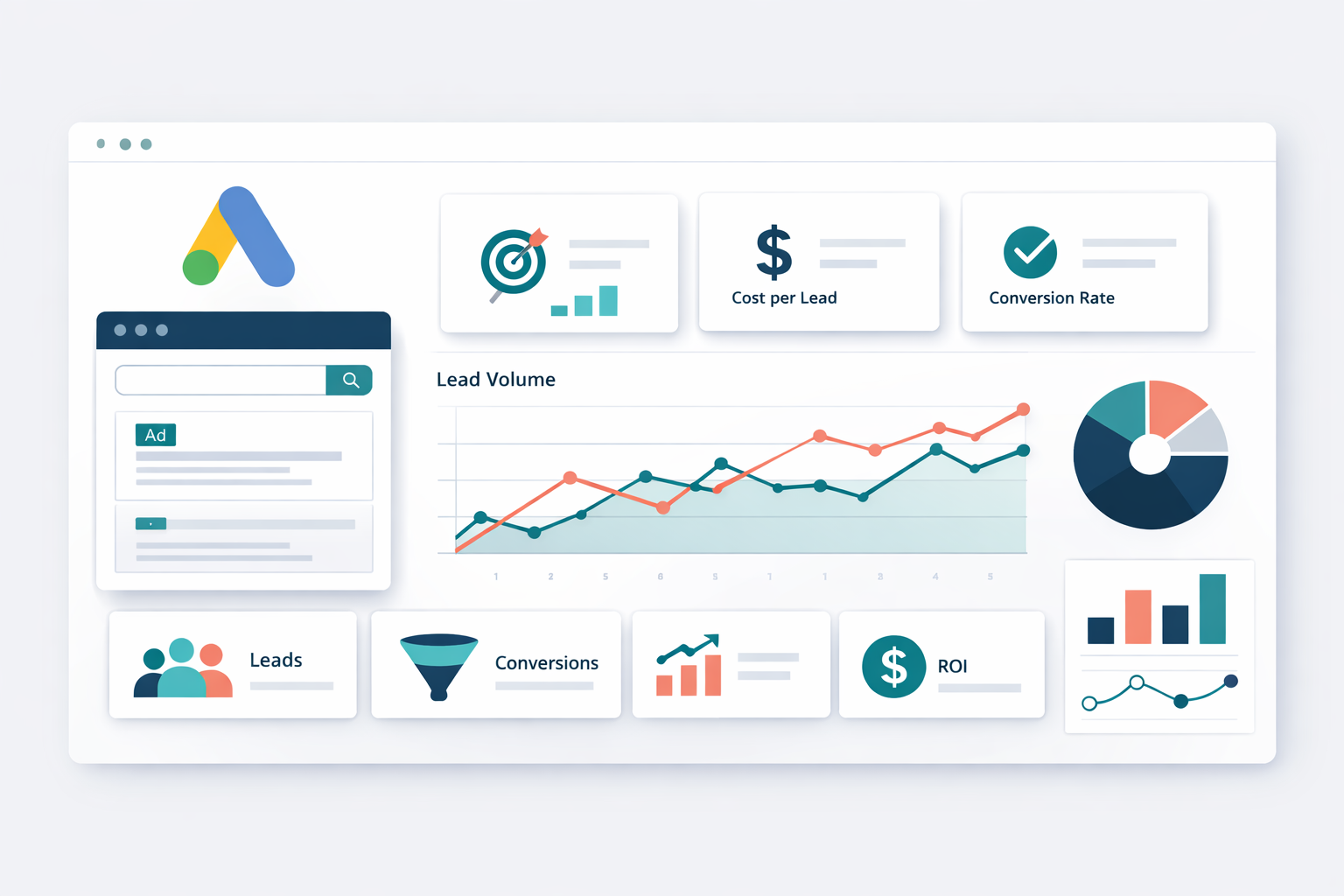 LeadLaunch analytics dashboard visual
