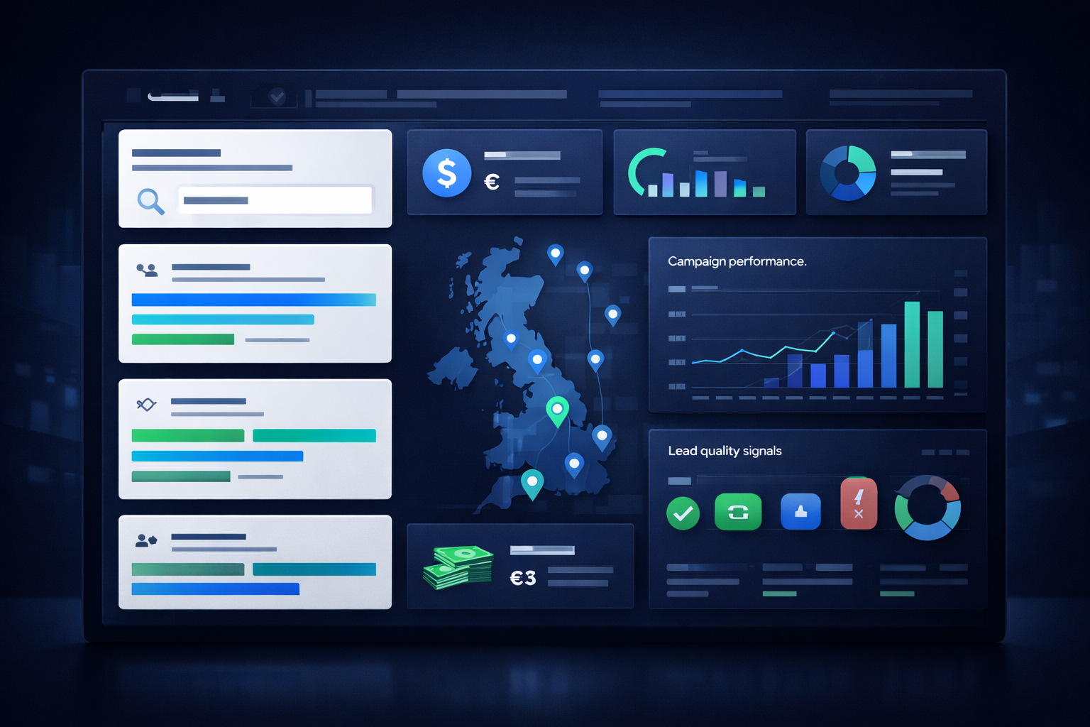 Lead generation analytics dashboard